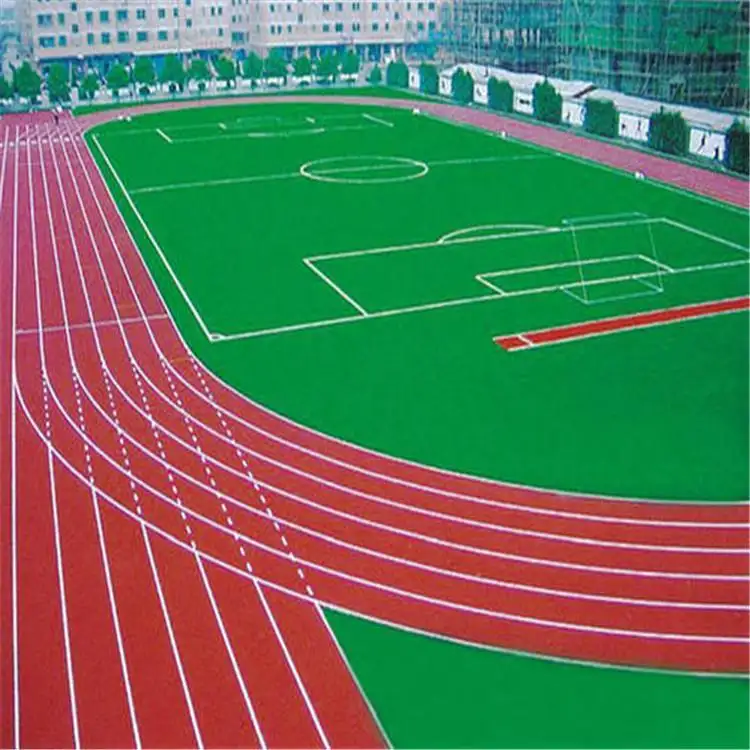 湖北武漢硅PU塑膠球場面層材料廠家 學校硅PU藍球場塑膠跑道造價(圖1)